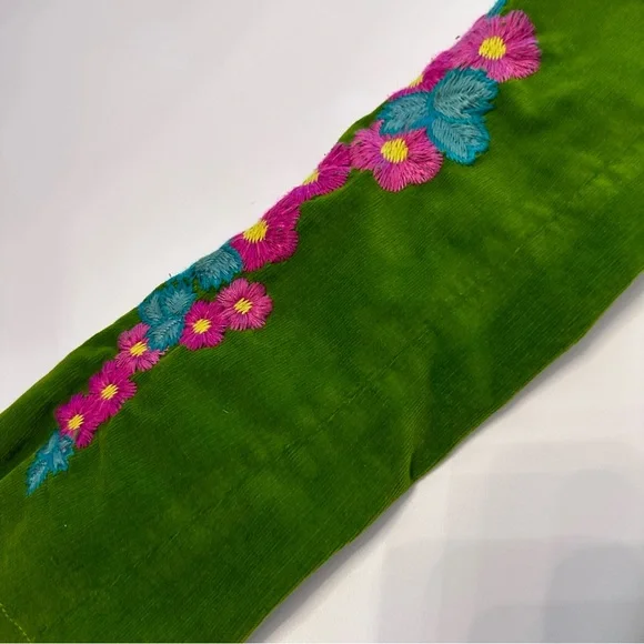 Johnny Was Green Floral Bird Pheasant Peacock Embroidered Blazer Jacket Small - Picture 8 of 11